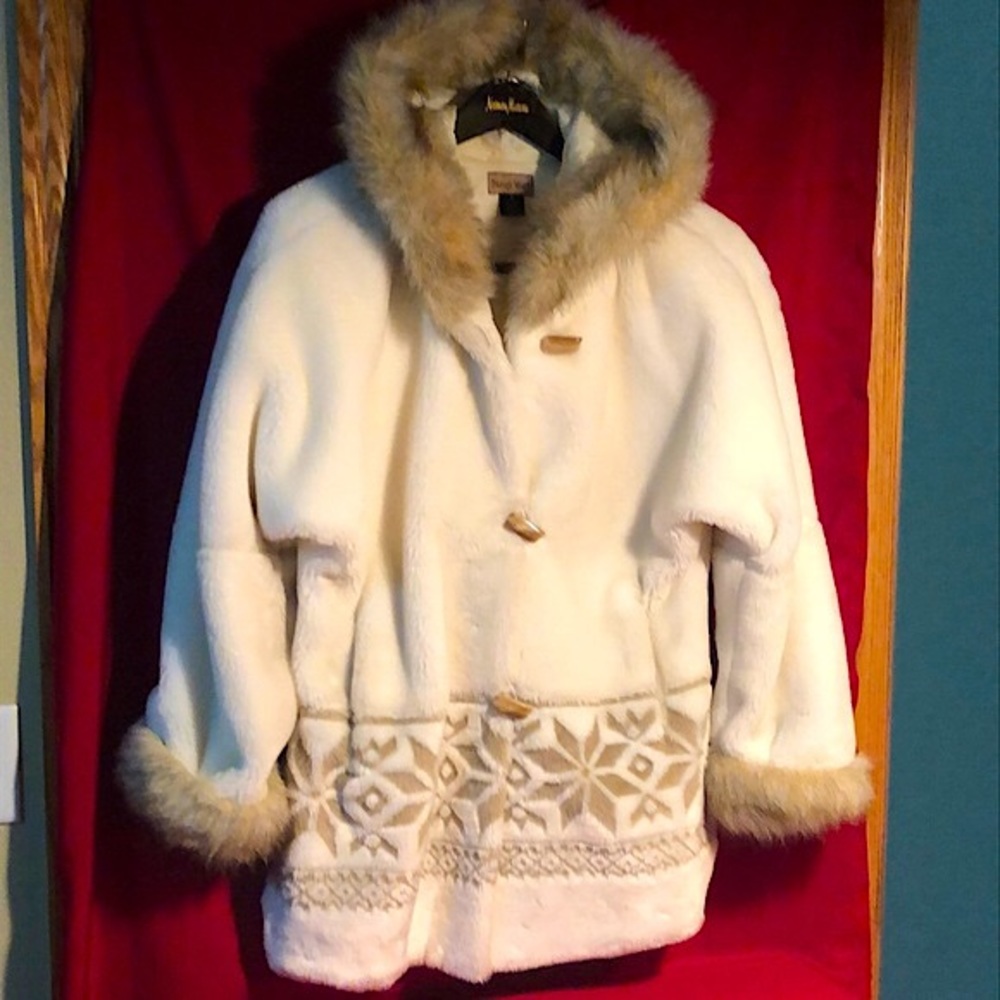 Midnight Velvet vintage faux fur coat